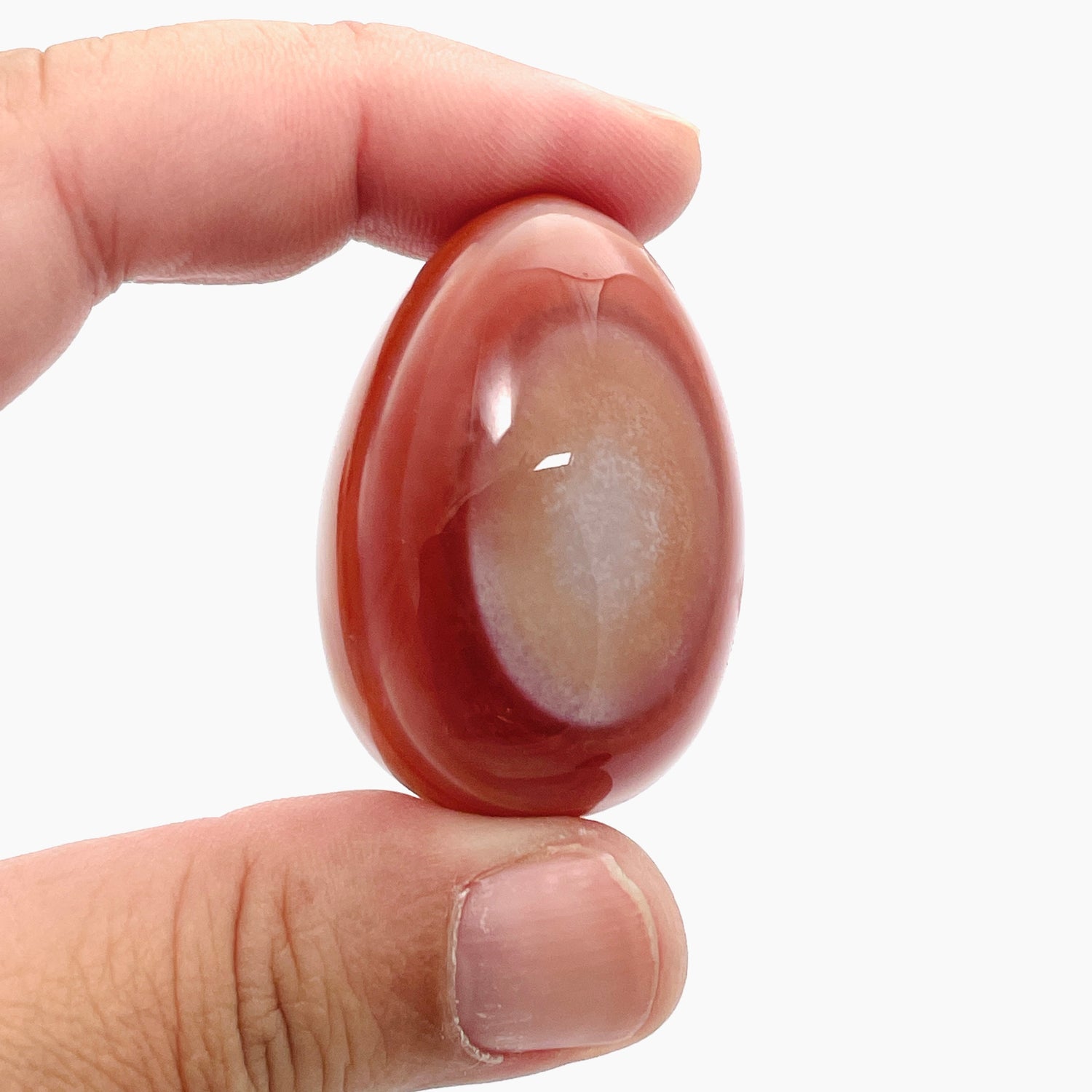 Banded Carnelian Egg BCE-60