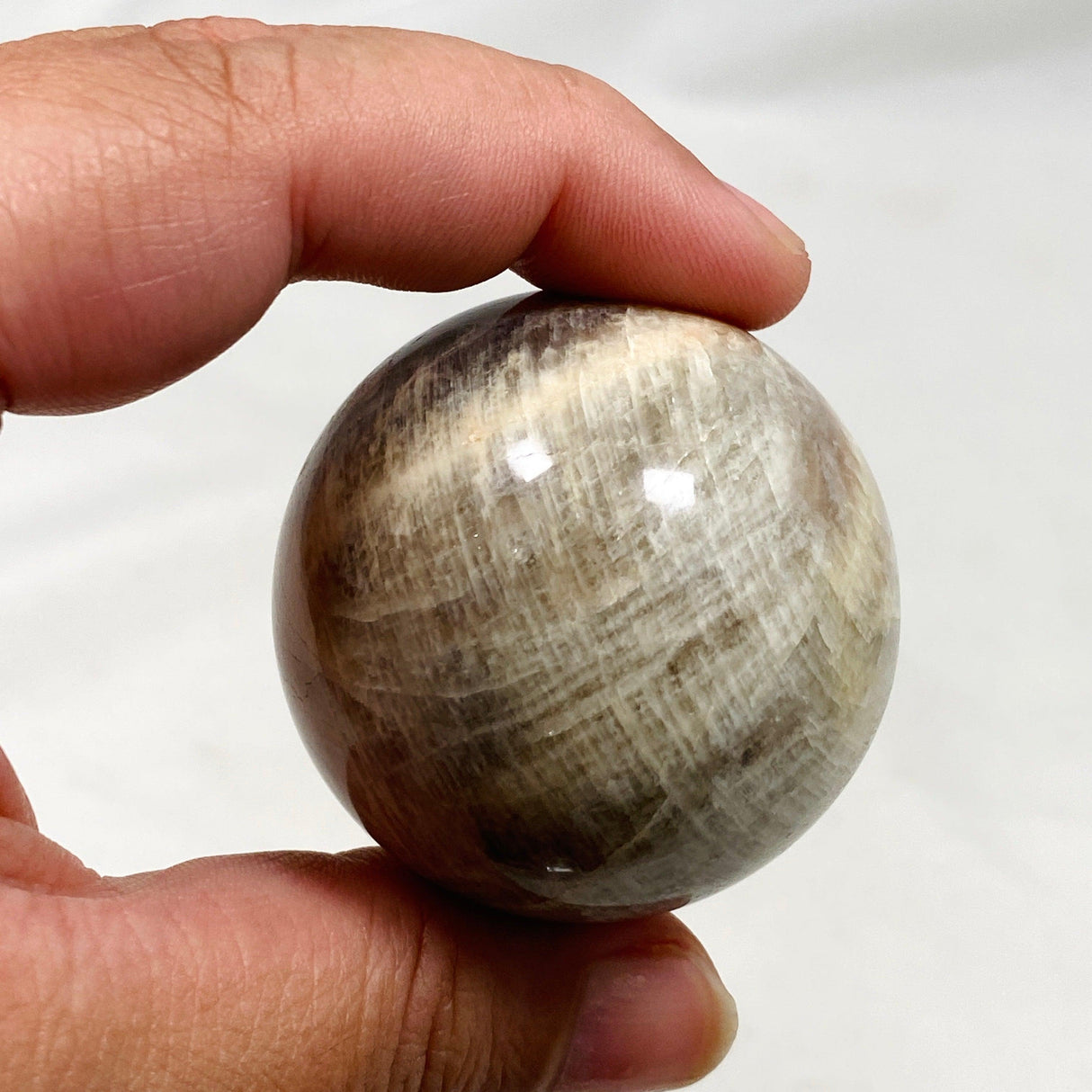 Belomorite (Sunstone and Moonstone "Eclipse Stone" Sphere MSS-07 - Nature's Magick