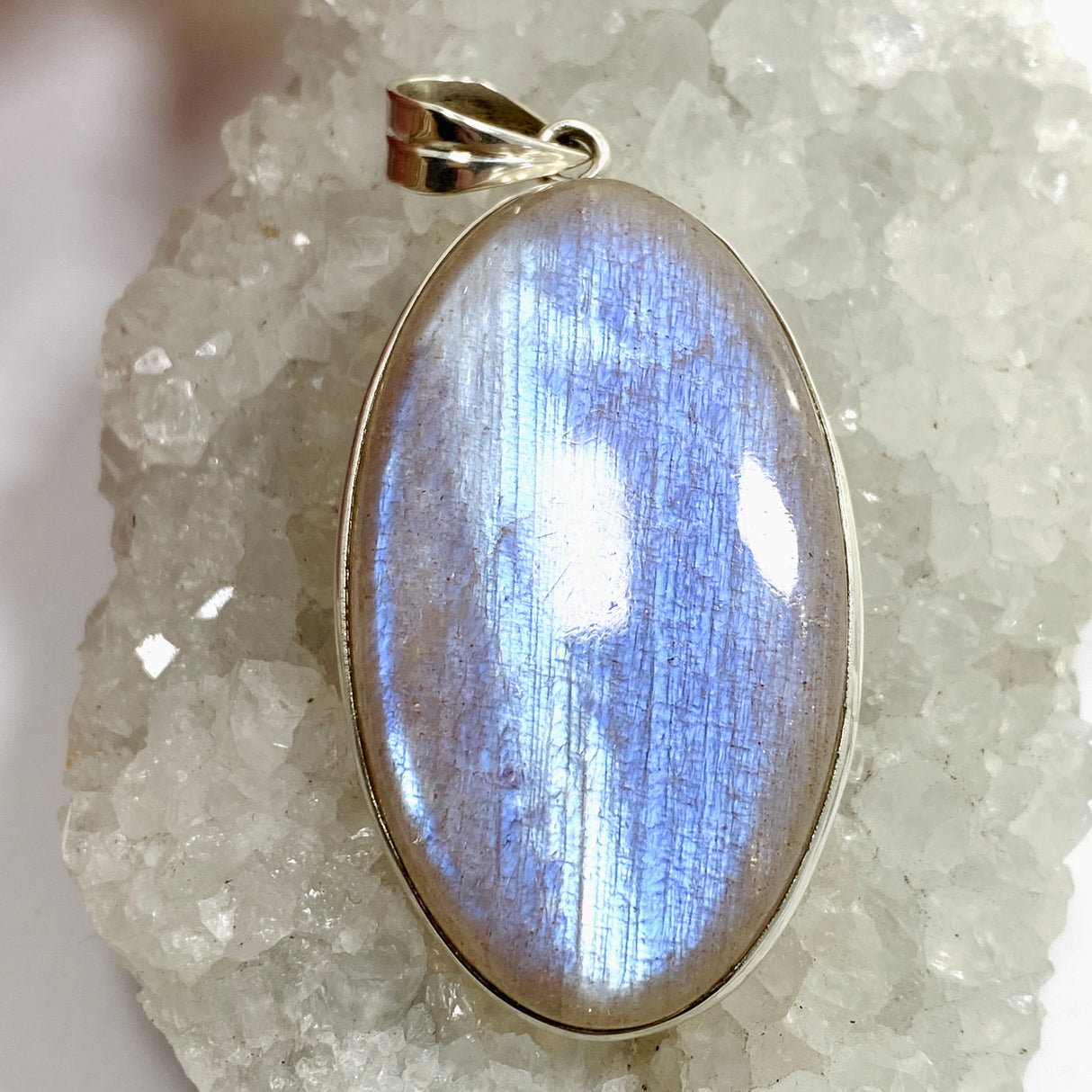 Belomorite (Sunstone with Moonstone "Eclipse" Stone) Oval Cabochon Pendant THP-20