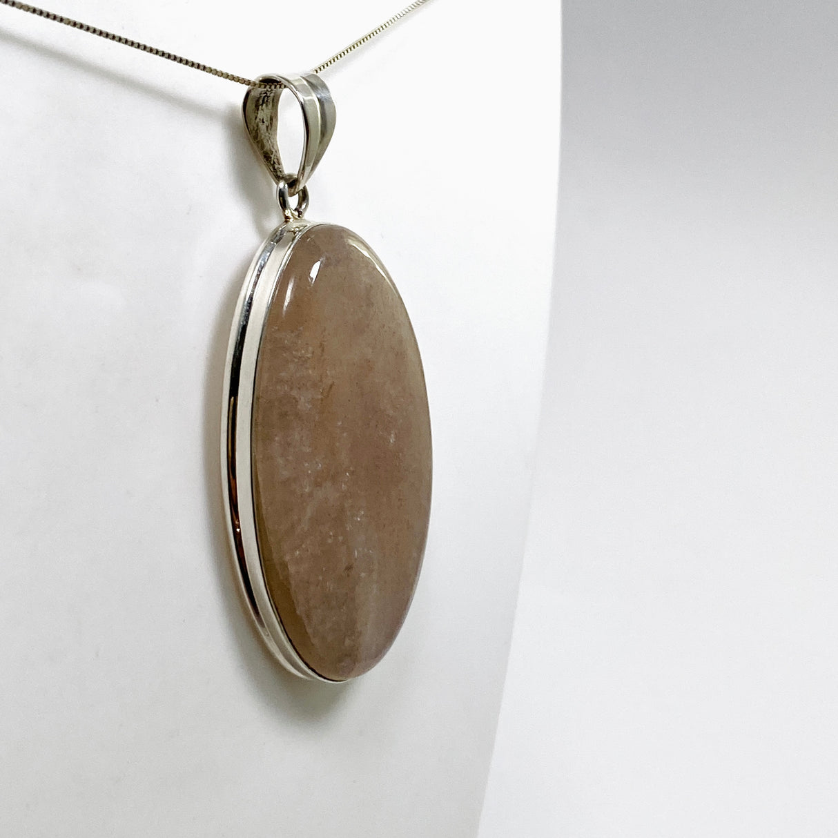 Belomorite (Sunstone with Moonstone "Eclipse" Stone) Oval Cabochon Pendant THP-20