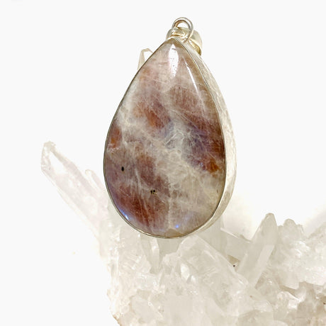 Belomorite (Sunstone with Moonstone "Eclipse" Stone) Teardrop Pendant KPGJ3586 - Nature's Magick