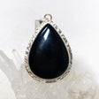Black Onyx Teardrop Pendant KPGJ3969 - Nature's Magick