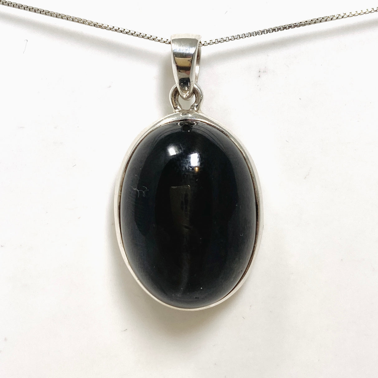 Black Star Diopside Oval Cabochon Pendant PPGJ1317