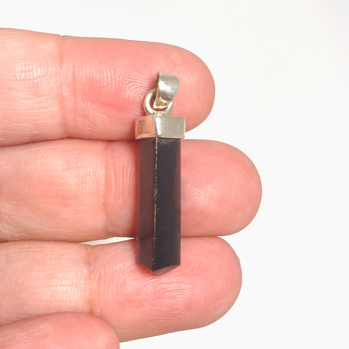 Black Tourmaline Point Pendant PPGJ1201