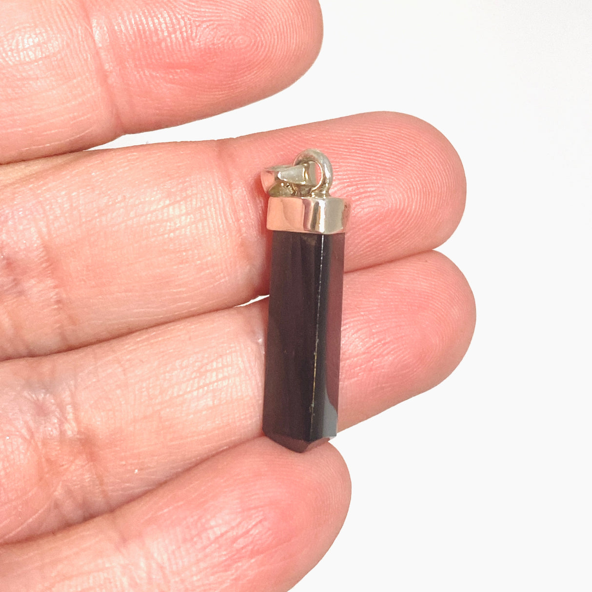 Black Tourmaline Point Pendant PPGJ1201