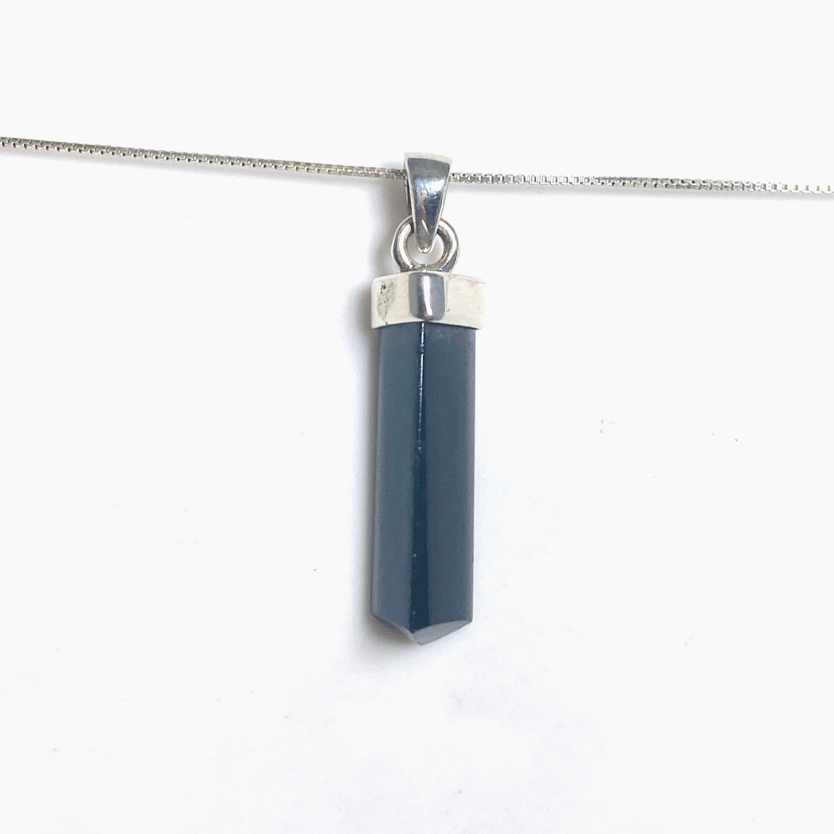 Black Tourmaline Point Pendant PPGJ1201