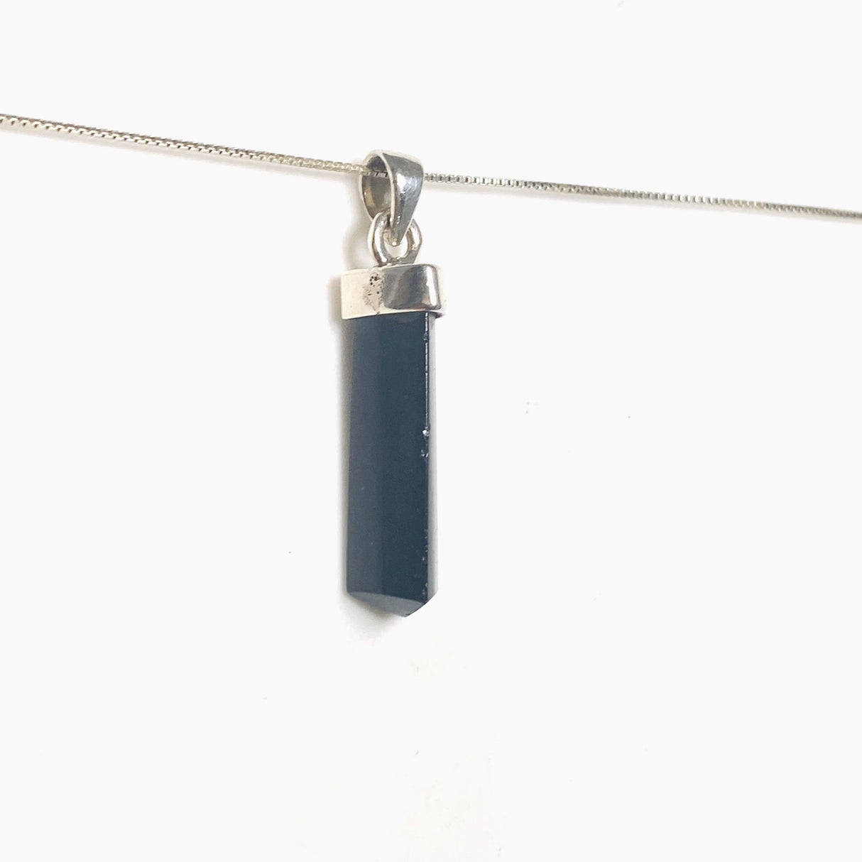 Black Tourmaline Point Pendant PPGJ1201