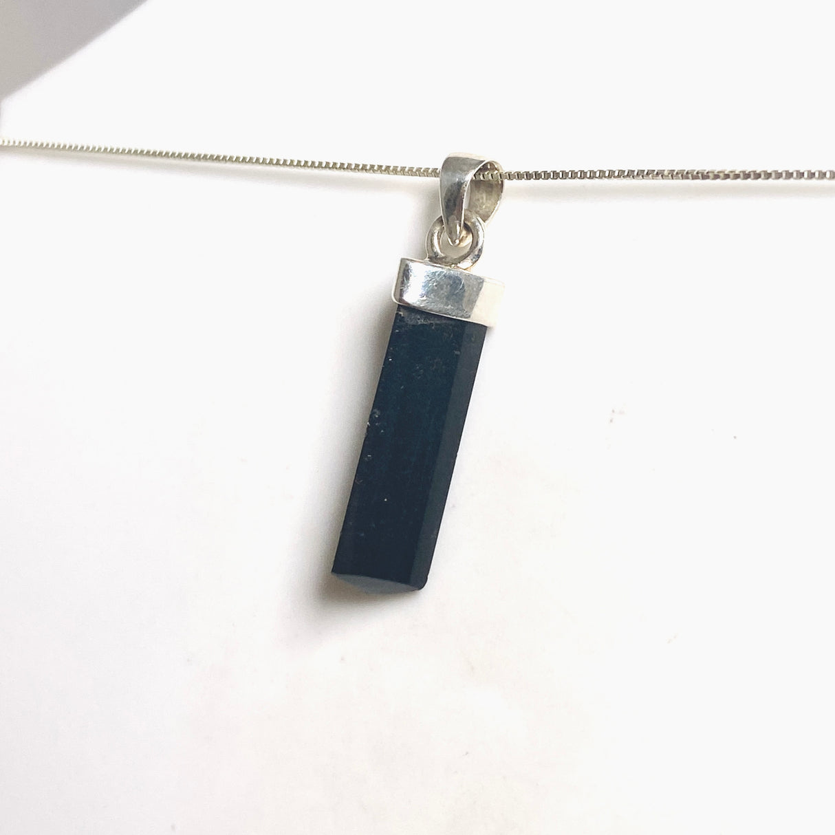 Black Tourmaline Point Pendant PPGJ1201