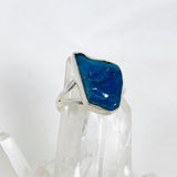 Blue Apatite raw ring s.10 KRGJ2980 - Nature's Magick