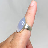 Blue Chalcedony Marquise Ring Size 9 KRGJ3246 - Nature's Magick