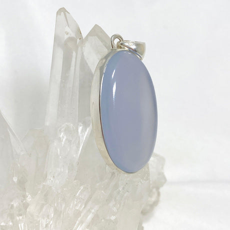 Blue Chalcedony Oval Pendant KPGJ4470 - Nature's Magick