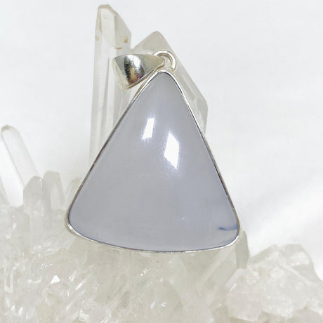 Blue Chalcedony Triangular Pendant KPGJ4473 - Nature's Magick