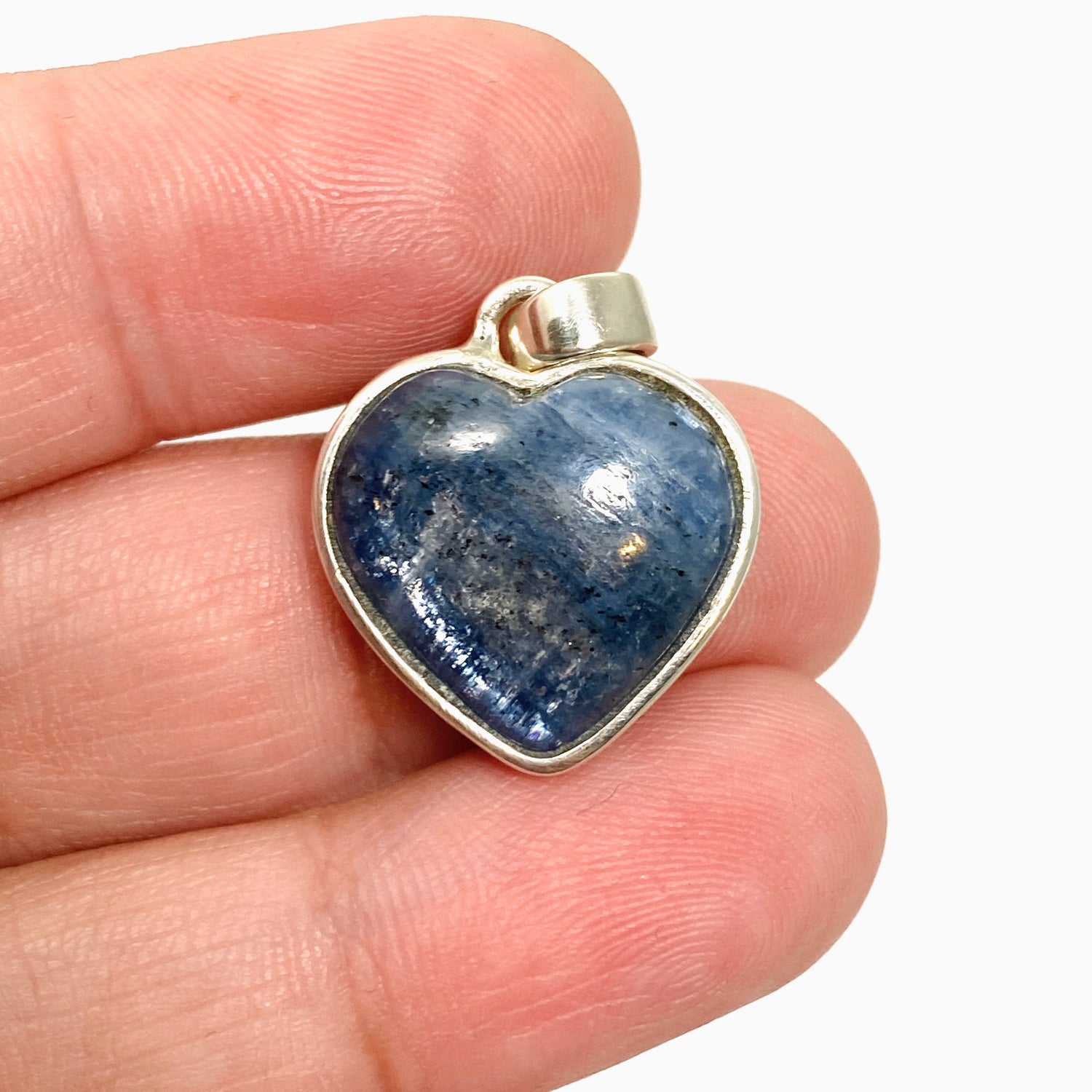 Blue Kyanite Heart Cabochon Pendant PPGJ982