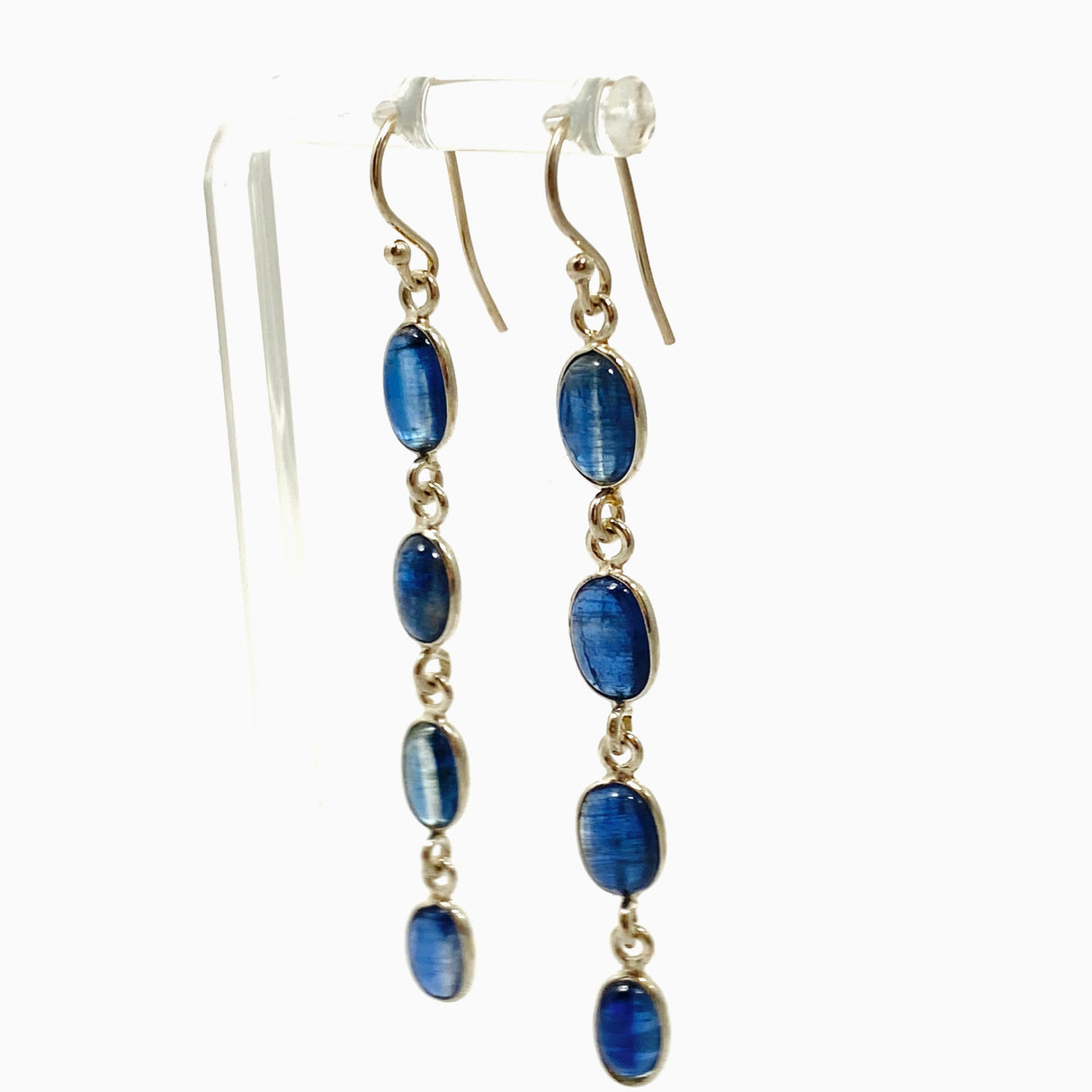Blue Kyanite Oval Cabochon Multi-stone Earrings KEGJ1527