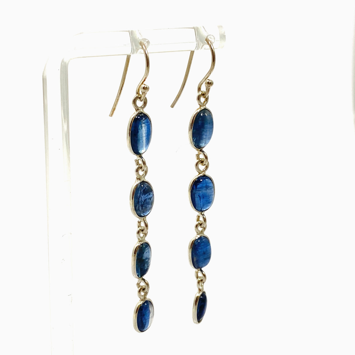 Blue Kyanite Oval Cabochon Multi-stone Earrings KEGJ1527
