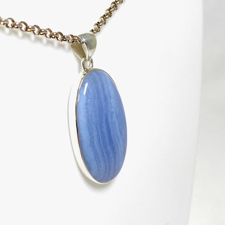 Blue Lace Agate oval pendant KPGJ3771 - Nature's Magick