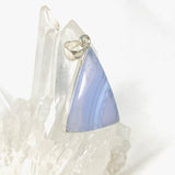 Blue Lace Agate triangular pendant KPGJ3779 - Nature's Magick