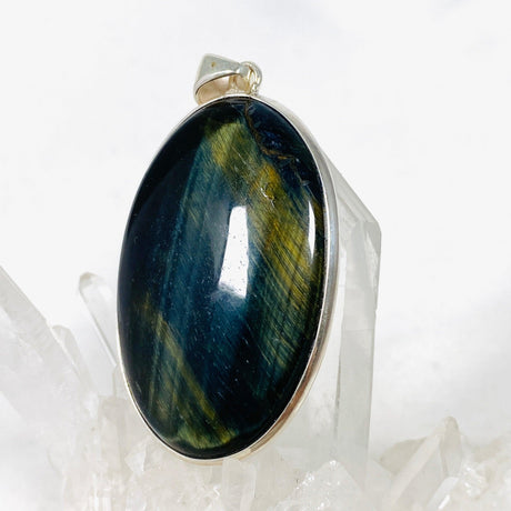 Blue Tigers Eye Oval Pendant KPGJ4202 - Nature's Magick