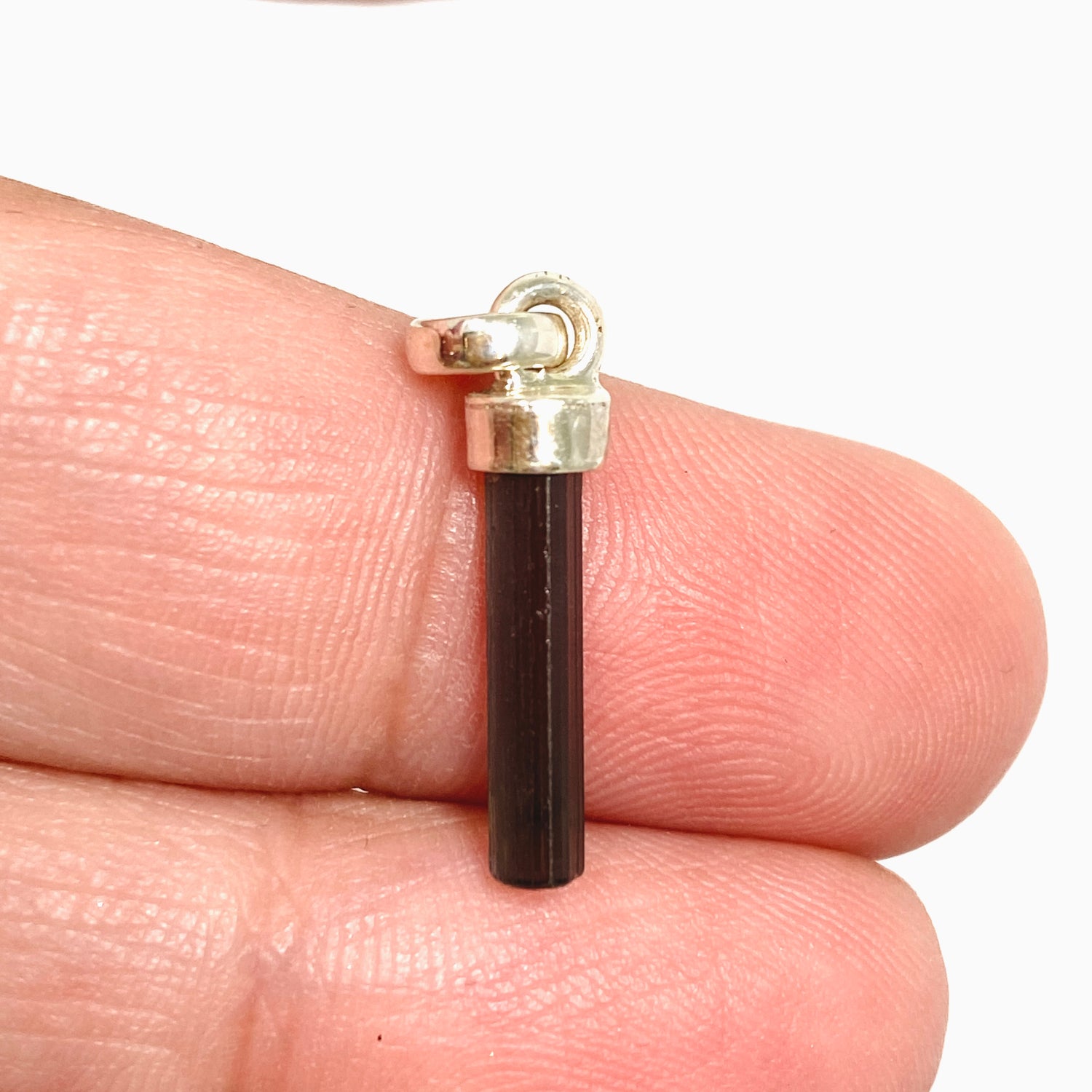 Blue Tourmaline Raw Crystal Pendant PPGJ1192