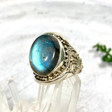 Boho Style Labradorite oval ring s.11 KRGJ2771 - Nature's Magick