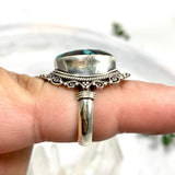 Boho Style Turquoise oval ring s.7 KRGJ2778 - Nature's Magick