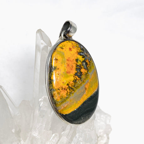 Bumblebee Jasper Oval Pendant PPGJ658 - Nature's Magick