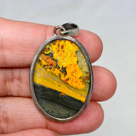 Bumblebee Jasper Oval Pendant PPGJ658 - Nature's Magick