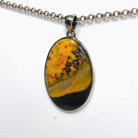 Bumblebee Jasper Oval Pendant PPGJ658 - Nature's Magick