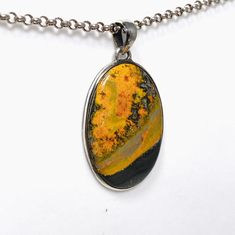 Bumblebee Jasper Oval Pendant PPGJ658 - Nature's Magick