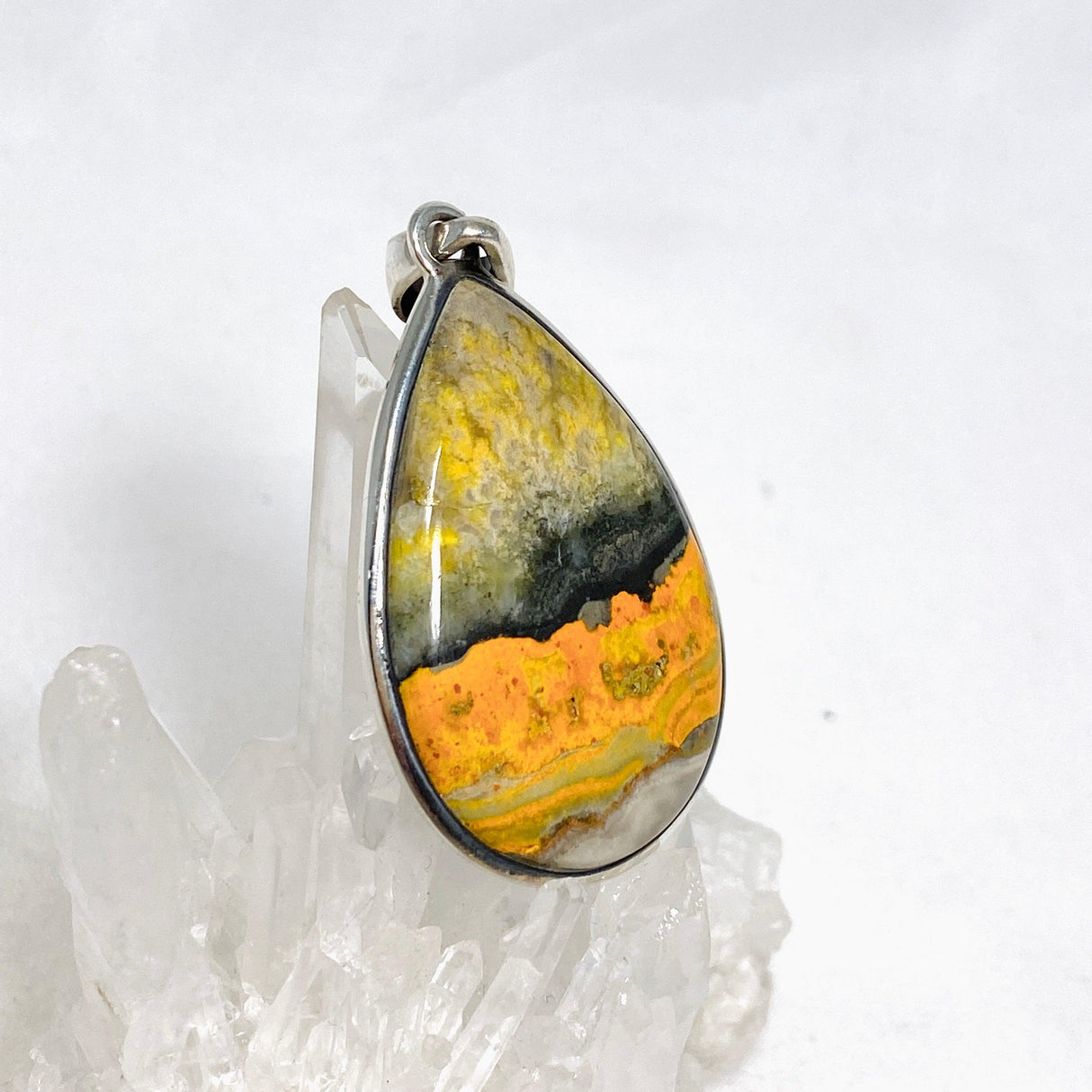 Bumblebee Jasper Teardrop Pendant PPGJ660 - Nature's Magick