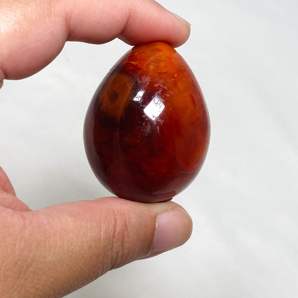 Carnelian Egg 90-100g - Nature's Magick