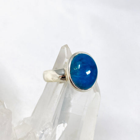 Cavansite Oval Ring Size 8.5 PRGJ367 - Nature's Magick