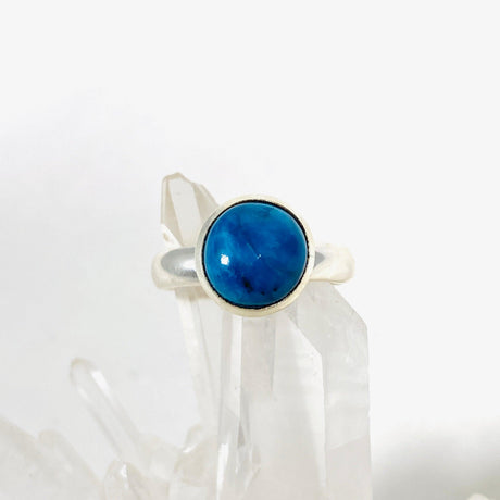 Cavansite Round Ring Size 8 PRGJ387 - Nature's Magick