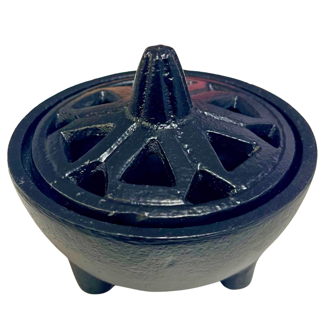Cauldron w Lid Cast Iron CUTWORK Small 8cm