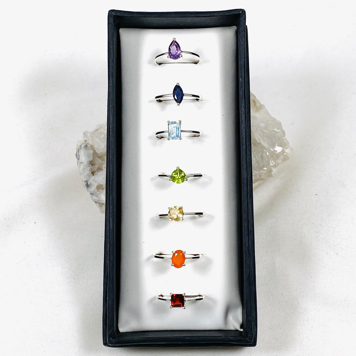 Chakra ring set of 7 - Nature's Magick