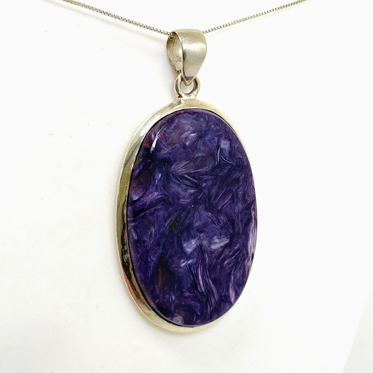 Charoite Oval Cabochon Pendant THP-16