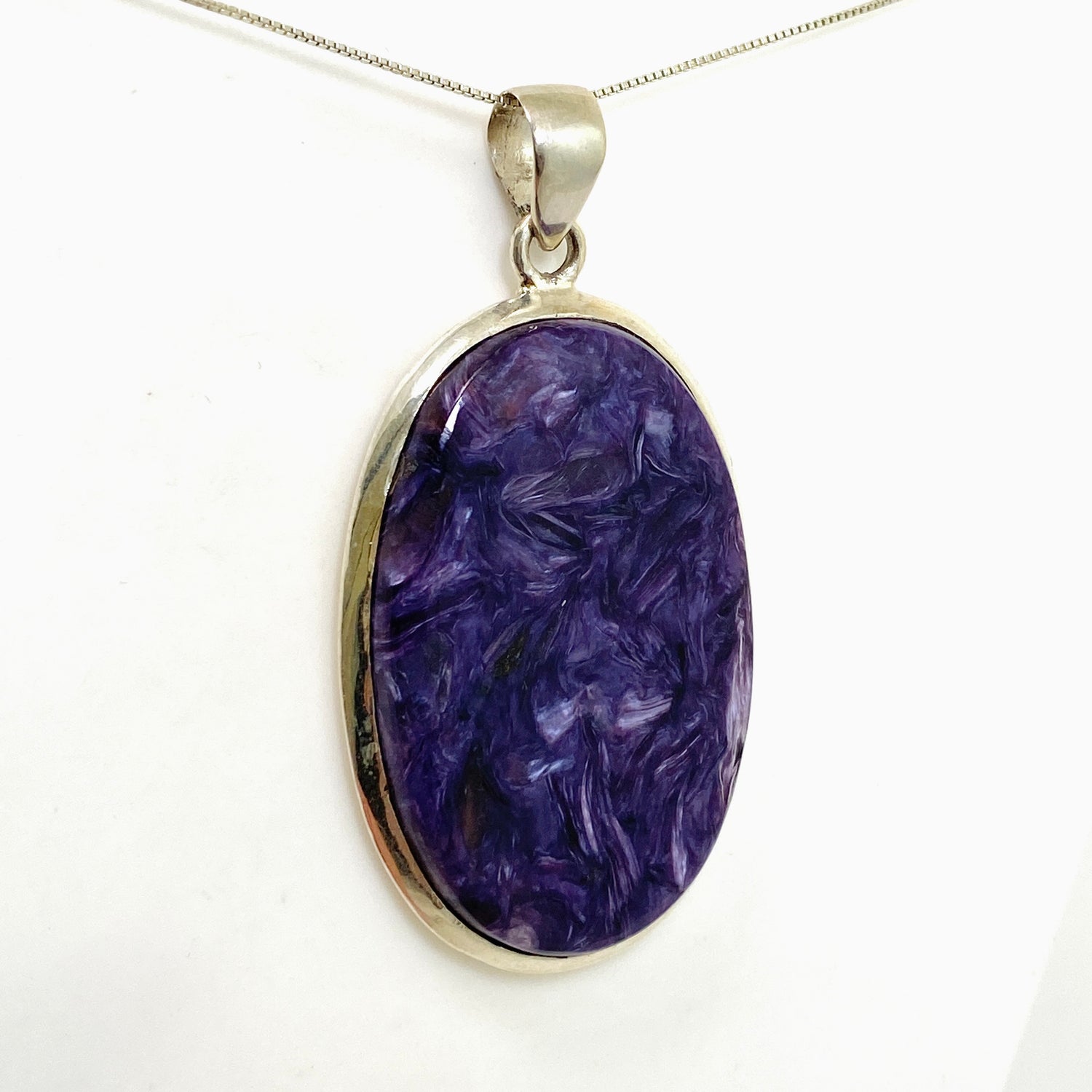 Charoite Oval Cabochon Pendant THP-16