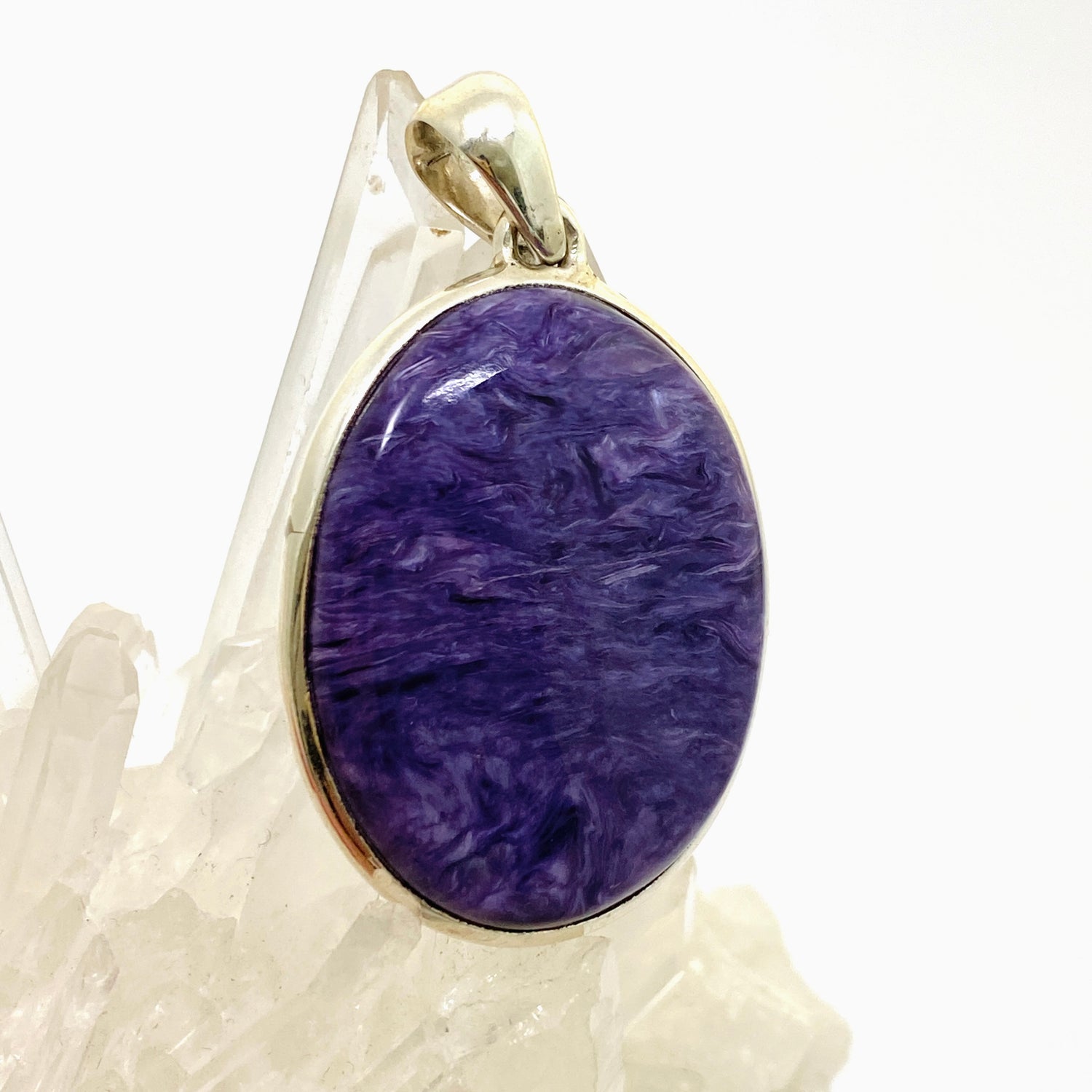 Charoite Oval Cabochon Pendant PPGJ1045
