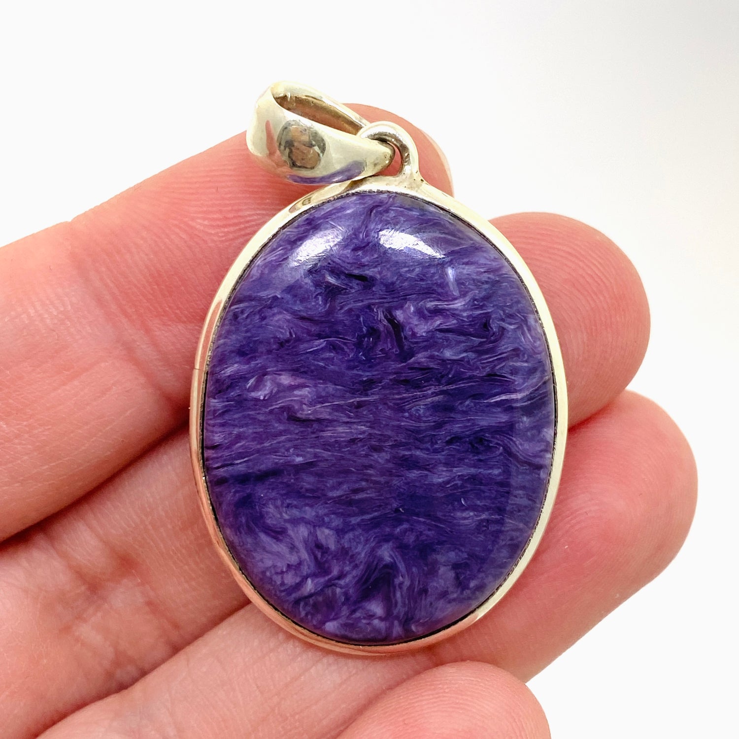 Charoite Oval Cabochon Pendant PPGJ1045