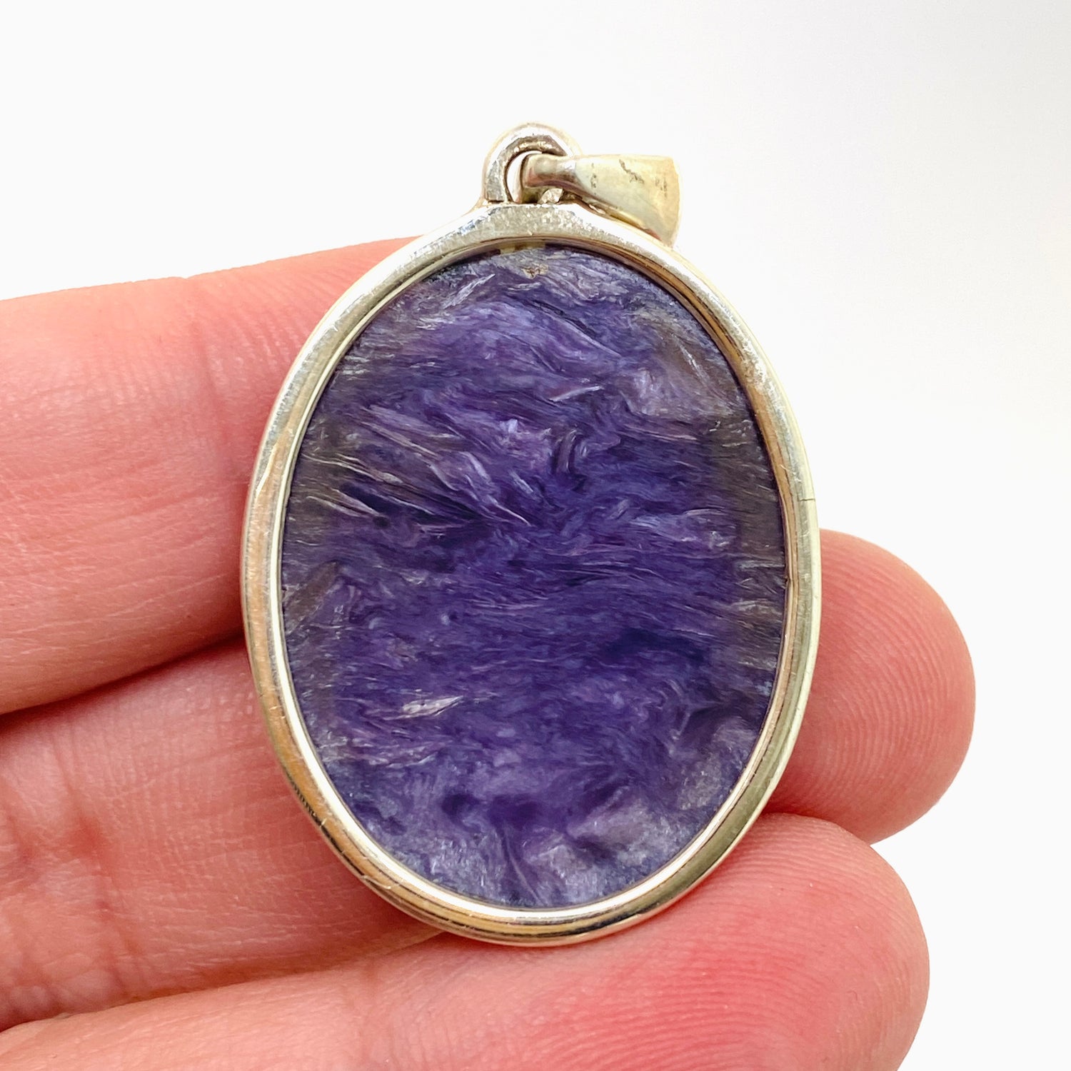 Charoite Oval Cabochon Pendant PPGJ1045