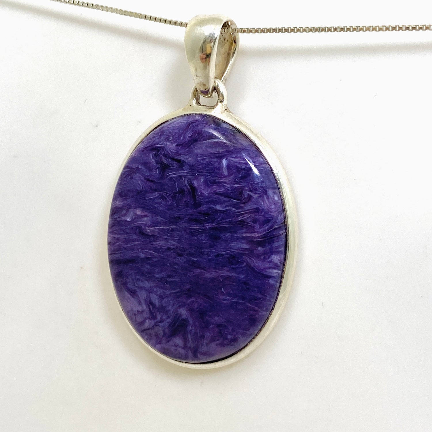Charoite Oval Cabochon Pendant PPGJ1045