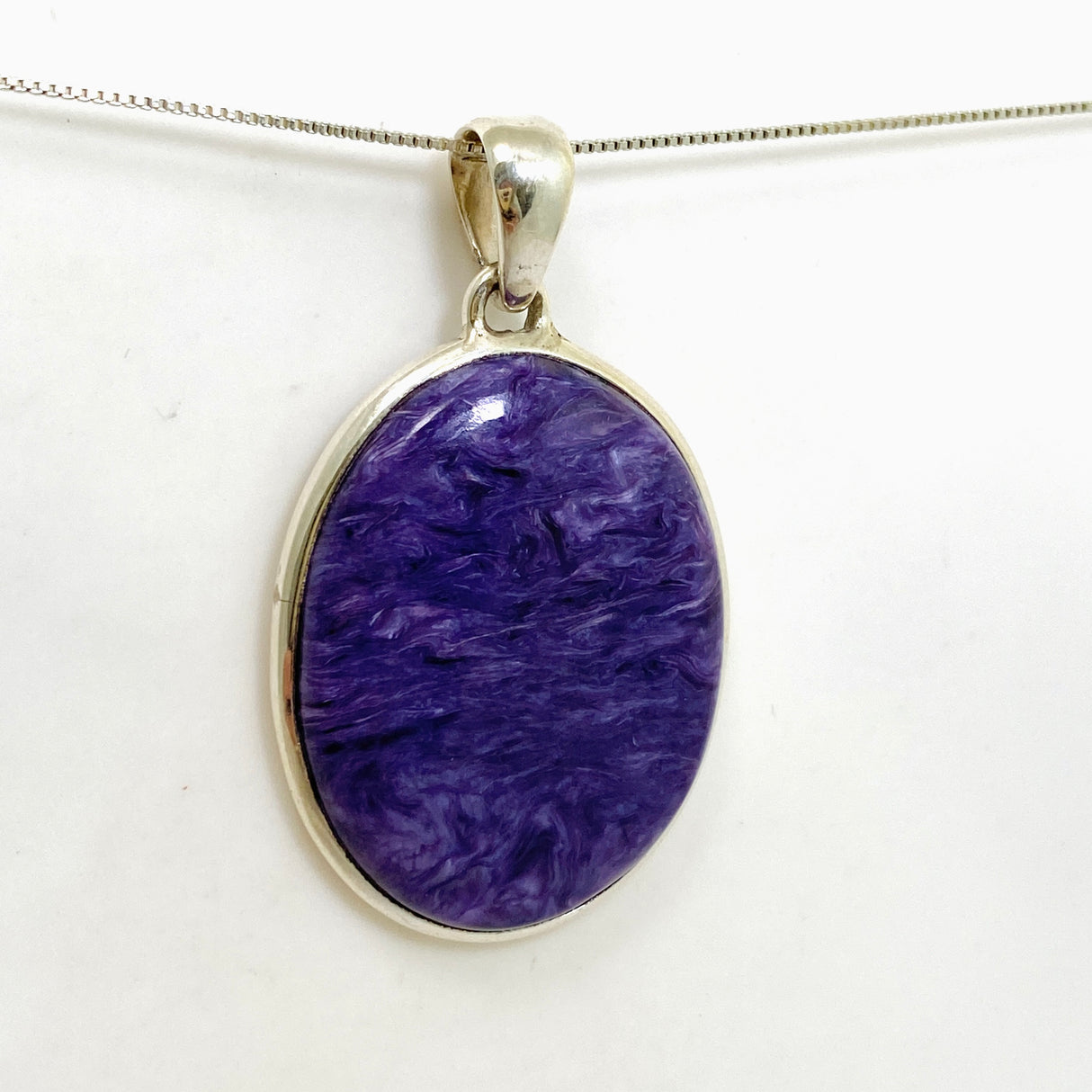 Charoite Oval Cabochon Pendant PPGJ1045