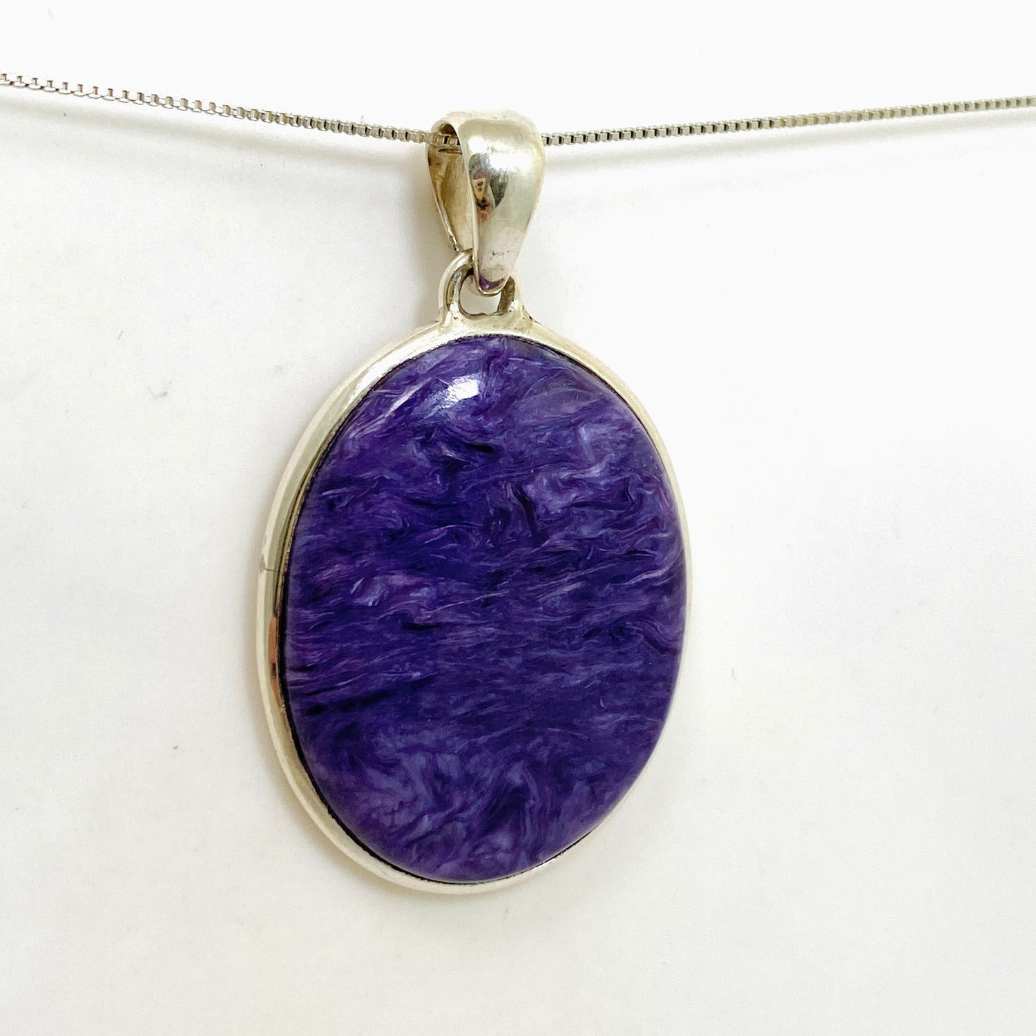 Charoite Oval Cabochon Pendant PPGJ1045
