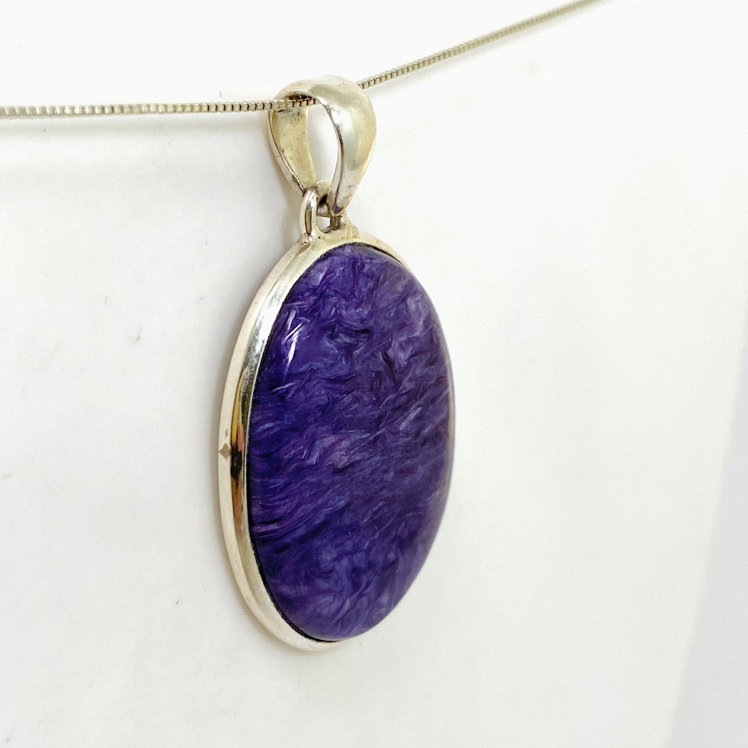 Charoite Oval Cabochon Pendant PPGJ1045