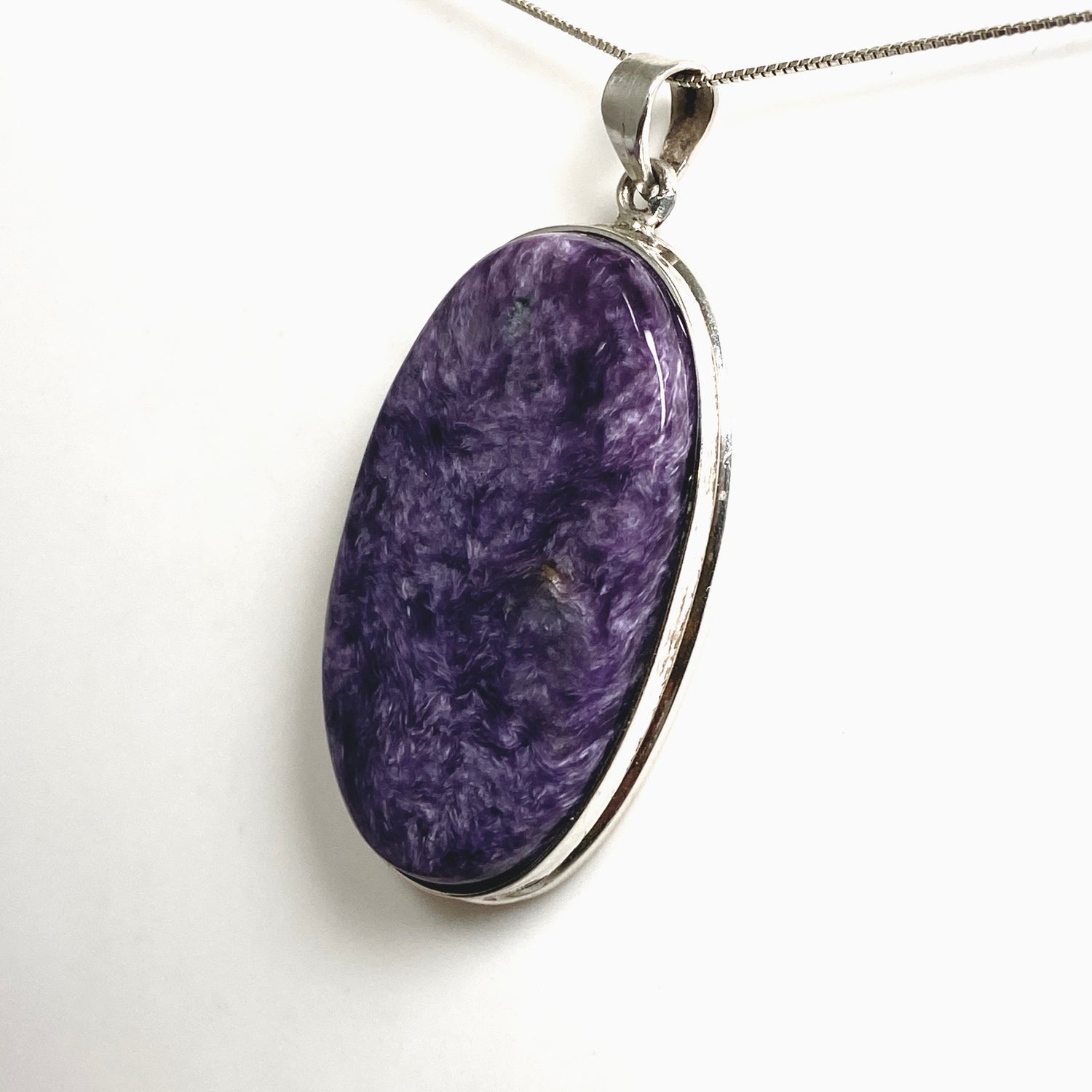 Charoite Oval Cabochon Pendant THP-28