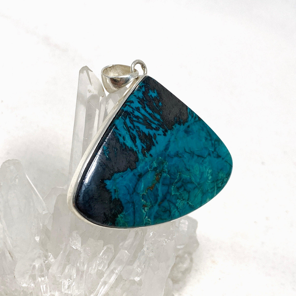 Chrysocolla with Cuprite Teardrop Pendant KPGJ4431 - Nature's Magick
