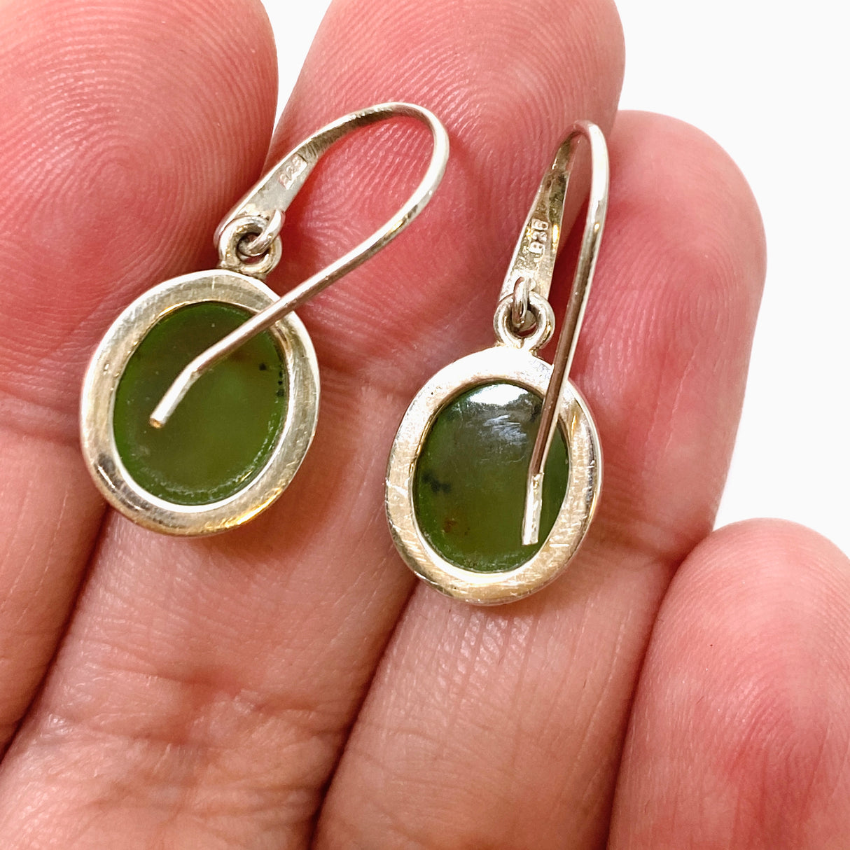 Chrysoprase Oval Cabochon Earrings PEGJ292