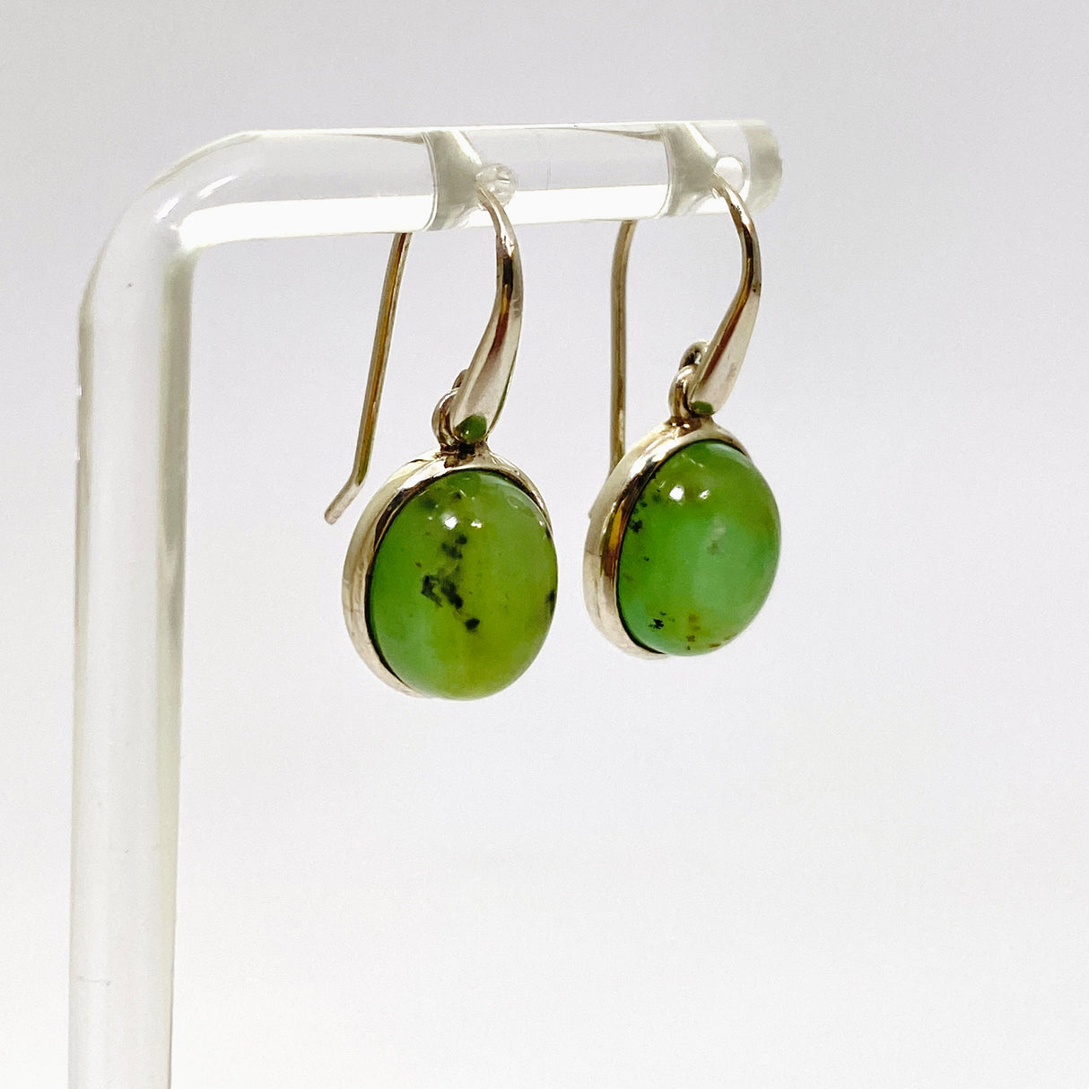 Chrysoprase Oval Cabochon Earrings PEGJ292