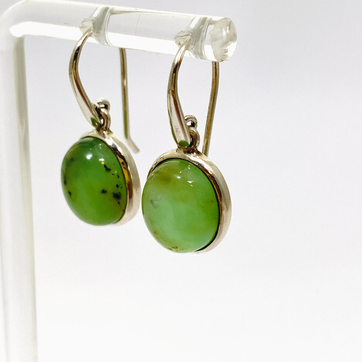 Chrysoprase Oval Cabochon Earrings PEGJ292