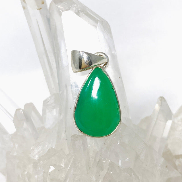 Chrysoprase Teardrop Pendant KPGJ4459 - Nature's Magick